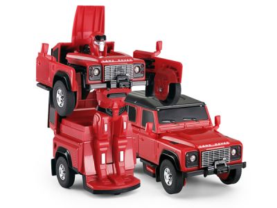 Transformer джип Land Rover Defender със светлини Rastar 1:32 RED