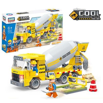 Конструктор строителна машина бетоновоз Gudi Cool Engineering Team 9502