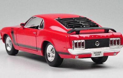Метална количка 1970 Ford Mustang Boss 302 Welly 1:24 