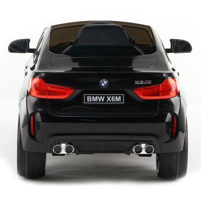 Акумулаторен джип BMW X6M кожена седалка - JJ2199 черен
