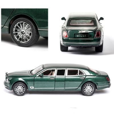 Метален автомобил лимузина Bentley Mulsanne 1/24 зелен