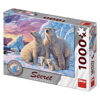Пъзел Полярни мечки Secret 1000 части Dino 99537