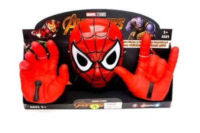 Светеща маска с ръкавици Спайдермен Avengers
