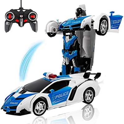 Кола робот трансформър Police с радио контрол 794