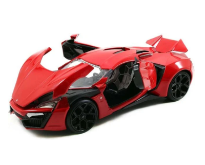 Метален автомобил Fast & Furious Lykan Hypersport 1:24 Jada Toys  25 320 3003