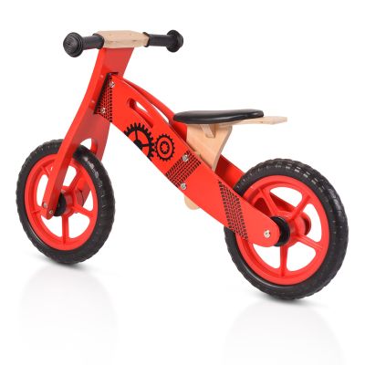 Дървен балансиращ велосипед Мони RED 5017