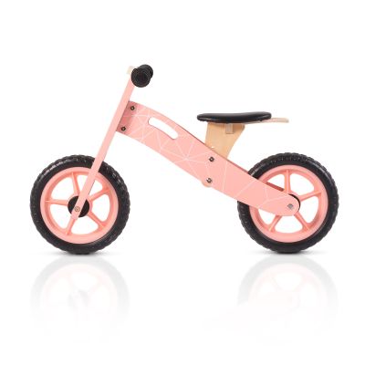 Дървен балансиращ велосипед Мони PINK 5018
