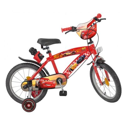 Детски велосипед с помощни колела Cars 756 Toimsa 16"