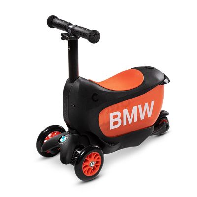 Детска тротинетка със седалка Micro - Mini 2 Go BMW Black/Orange + подарък