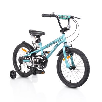 Детски велосипед Byox с помощни колела 18" PIXY зелен