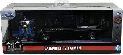 Метален автомобил Batmobile&Batman Batman Justice League 1/32
