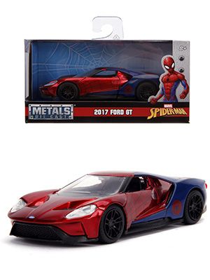 Метален автомобил Marvel Spider-Man 2017 Ford GT Jada 1:32