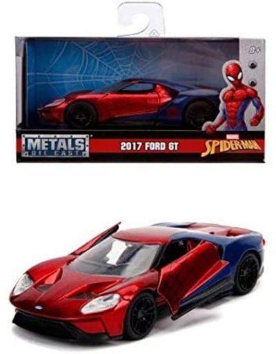 Метален автомобил Marvel Spider-Man 2017 Ford GT Jada 1:32