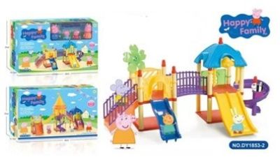 Игрален комплект с фигурки детска площадка PEPPA PIG dy1853-2