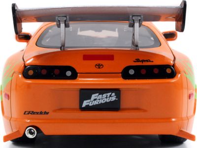 Метален автомобил Fast & Furious Brian's Toyota Supra 1:24 Jada Toys 253205001