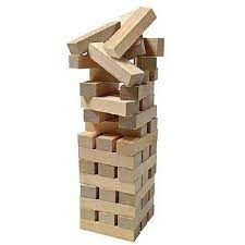 Дървена балансова кула Дженга Spin Master 6033148