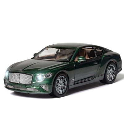 Метален автомобил със звук и светлини BENTLEYS Continental GT 1/24 зелена