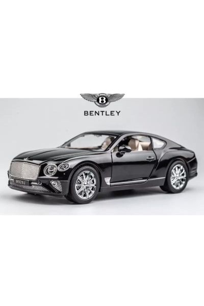 Метален автомобил със звук и светлини BENTLEYS Continental GT 1/24 черна