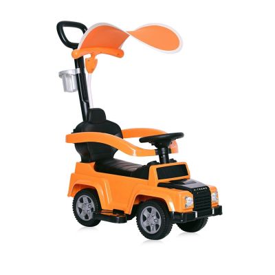 Кола за яздене и бутане с дръжка и сенник ride-on X-TREME - оранжева
