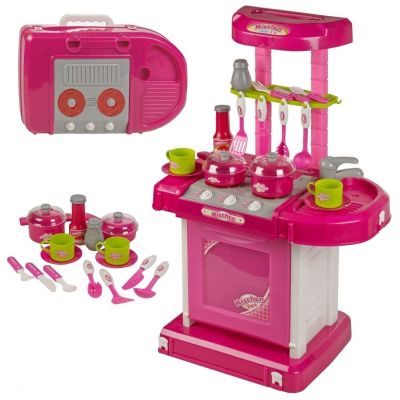 Buba My Kitchen детска музикална кухня розова