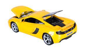 Метална кола McLaren MP4-12C Bburago 1:24 жълт
