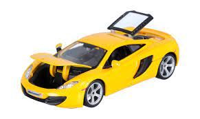 Метална кола McLaren MP4-12C Bburago 1:24 жълт