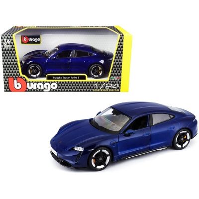 Метална кола Porsche Taycan Turbo S Bburago 1:24  blue