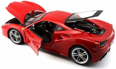 Метална кола Ferrari 488 GTB Bburago 1/18