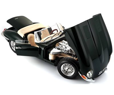 Bburago Метална количка Jaguar E Cabriolet 1961 - 1:18 черно