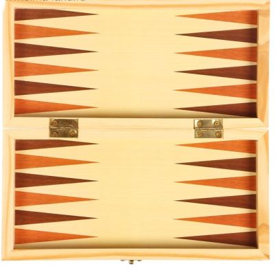 Класически дървен шах и табла 3 в 1 - 48, 5см