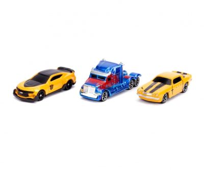 Комплект 3 метални автомобила Nano Cars Transformers Jada Toys 253111000