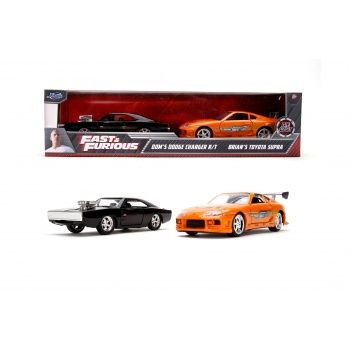 Комплект метални коли Toyota Supra и Dodge Charger на Brian 1:32 Fast & Furious Jada Toys 253204003