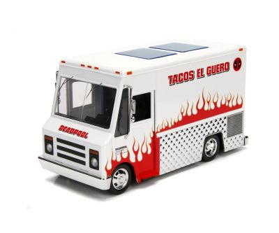 Метален автомобил Marvel Deadpool Foodtruck 1/24 Jada Toy 253225000