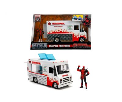 Метален автомобил Marvel Deadpool Foodtruck 1/24 Jada Toy 253225000