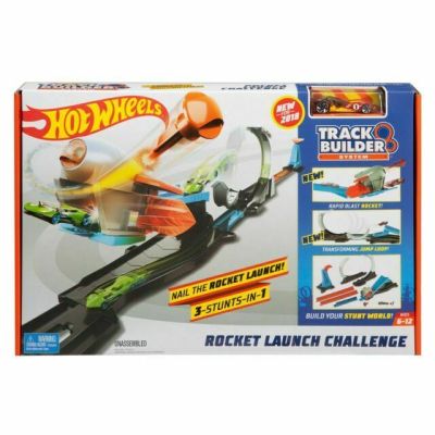Писта за сглобяване ракетен изстрел Track Builder Hot Wheels - FLK60
