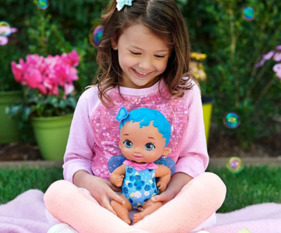 Кукла Бебе пеперудка горски плодове, със синя коса My Garden Baby
