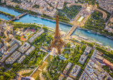 Пъзел Изглед към Парижката Айфелова кула 1000 части Cherry Pazzi 30189