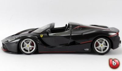 Метален автомобил Ferrari LaFerrari Aperta F70 Bburago 1:24 black