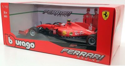 Метална количка Formula 1 Ferrari SF1000 GP на Австрия 2020 г. C. Leclerc Bburago 1:18