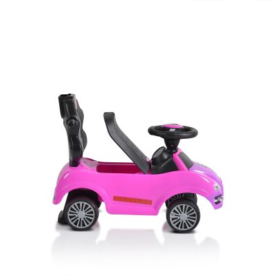 Кола за яздене и бутане с родителски контрол RIDER 2 В 1 розов