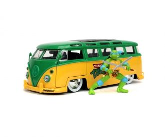 Метален автомобил Turtles Leonardo 1962 VW Bus 1:24 Jada 253285000
