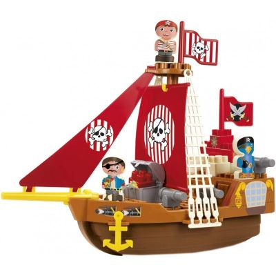 Конструктор Пиратски кораб Ecoiffier Abrick 7600003023