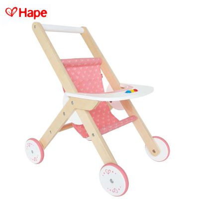 Детска дървена количка за кукли Hape - H3603
