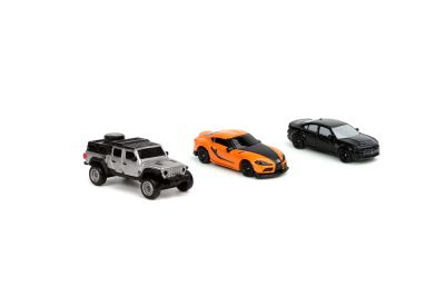 Комплект 3 метални автомобила Nano Fast & Furious 1:87 Jada Toys 253201003