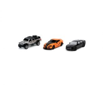 Комплект 3 метални автомобила Nano Fast & Furious 1:87 Jada Toys 253201003