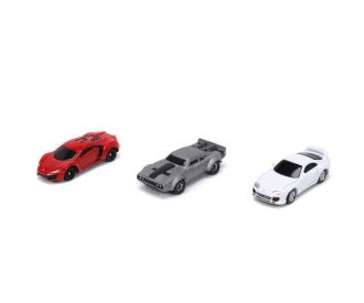 Комплект 3 метални автомобила Nano Fast & Furious 1:87 Jada Toys 253201004