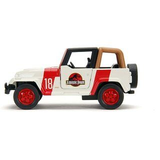 Метален автомобил Jeep Wrangler Jurassic Park Jada Toys 1/32 - 253252019
