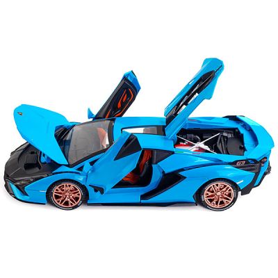 Метален автомобил със звук и светлини Lamborghini FKP37 1/24 blue