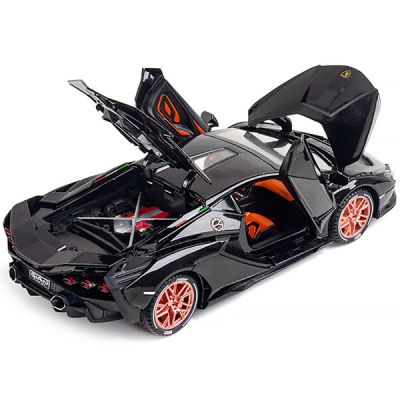 Метален автомобил със звук и светлини Lamborghini FKP37 1/24 black