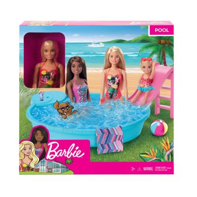 Комплект кукла и басейн BARBIE SUMMER WORLD GHL91